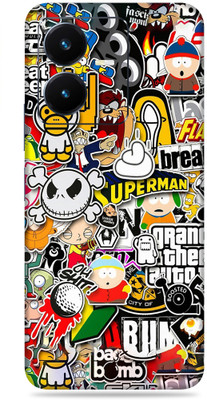 SkinoMania Vivo Y22 Mobile Skin(Multicolor Sticker Bombing)