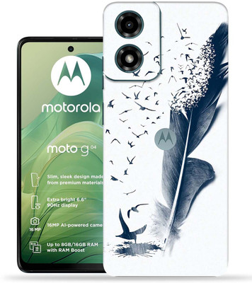 OggyBaba Moto G04 Mobile Skin(Feather Art)