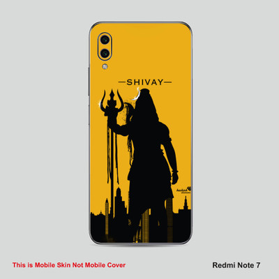 VYBE The Smart Choice Redmi Note 7 Shivay Embossed Mobile Skin(Multicolor862)