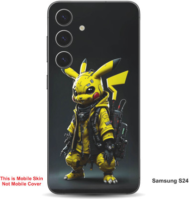 VYBE The Smart Choice Samsung S24 Pikachu Embossed Mobile Skin(Bird Yellow 14)