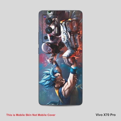 VYBE The Smart Choice Vivo X70 Pro Goku & Kartos Mobile Skin Mobile Skin(Wild Blue A8)