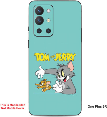 VYBE The Smart Choice One Plus 9R Tom & Jerry Embossed Mobile Skin(Lights Blue 21)