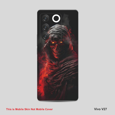 VYBE The Smart Choice Vivo V27 Horror Mobile Skin Mobile Skin(Pinkish Red A36)