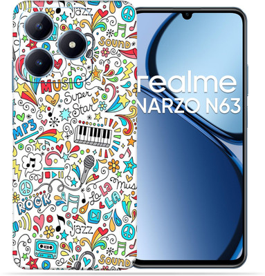 OggyBaba OggyBaba Realme Narzo N63 Mobile Skin(Music Graffiti)