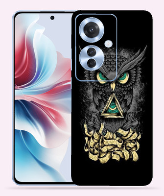 OggyBaba OggyBaba Oppo Reno 11f Mobile Skin(Black Angry Owl)