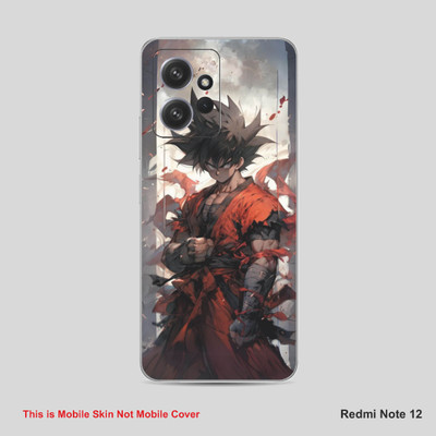 VYBE The Smart Choice Redmi Note 12 Goku Mobile Skin Mobile Skin(Natural Grey A32)