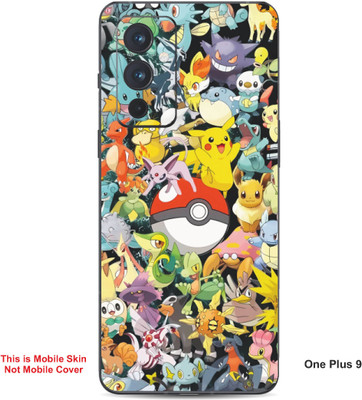 VYBE The Smart Choice One Plus 9 Pokemon Embossed Mobile Skin(Sun Yellow Multi 19)