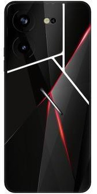 Vcare GadGets Pova 5 Pro (5G) Mobile Skin(Black & Red)