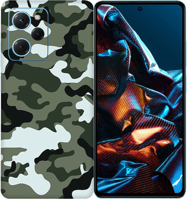 SkinoMania POCO X5 Pro 5G Mobile Skin(Multicolor Camo_Winter)