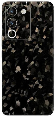 Vcare GadGets Vivo Y200 5G Mobile Skin(Black Diamond Crystal)