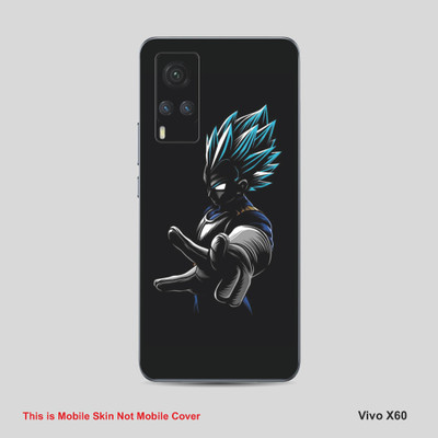 VYBE The Smart Choice Vivo 60X Goku Mobile Skin Mobile Skin(Alabaster Black 12)