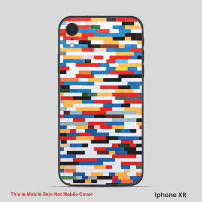 VYBE The Smart Choice iPhone XR ART Mobile Skin(Multi color SKI B14)