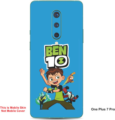 VYBE The Smart Choice One Plus 7 Pro Ben 10 Embossed Mobile Skin(Curious Blue 16)