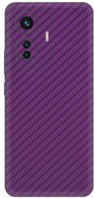 Vcare GadGets iQOO Z6 Mobile Skin(Fiber Carbon Purple)