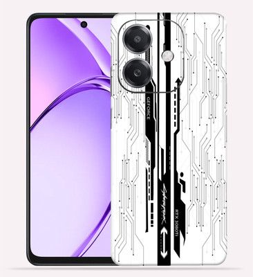 OggyBaba Oppo A3x Mobile Skin(White CyberPunk)