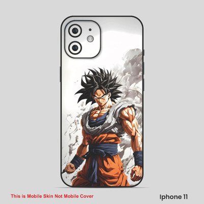 VYBE The Smart Choice iPhone 11 Goku Embossed Mobile Skin(Eminence White Blue 20)