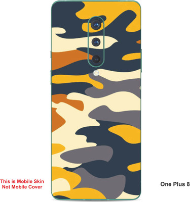 VYBE The Smart Choice One Plus 8 Camouflage Embossed Mobile Skin(Egg White A2)