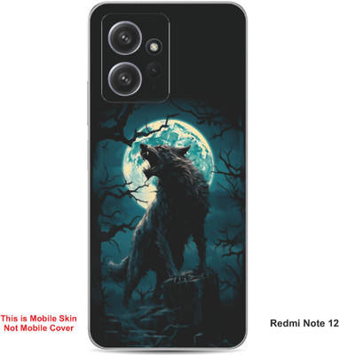 VYBE The Smart Choice Redmi Note 12 Wolf Embossed Mobile Skin(Dairy Cream 21)