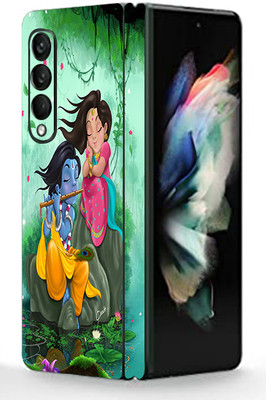 AsSkin Samsung Galaxy ZFold 3 5g, samsung Galaxy zfold 3 5g Mobile Skin(Ultra Super Radha Sang Kanha With High Matte Finish.)