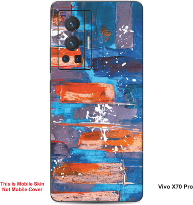 VYBE The Smart Choice Vivo X70 Pro Art Embossed Mobile Skin(Picton Blue 13)