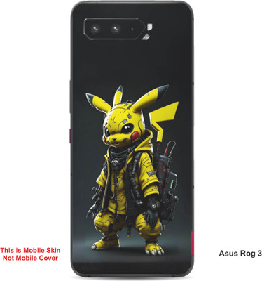 VYBE The Smart Choice Asus Rog 3 Pikachu Embossed Mobile Skin(Bird Yellow A5)