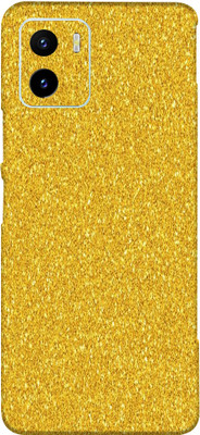 BUGGU Vivo Y15c Mobile Skin(Ultra Super Golden Glitter Skin With High Matte Finish)