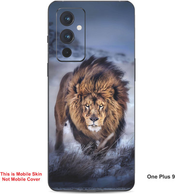 VYBE The Smart Choice One Plus 9 Lion Embossed Mobile Skin(Judge Grey 25)