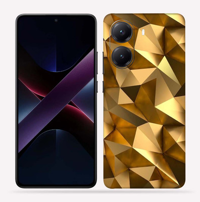 OggyBaba OggyBaba Poco X7 pro 5g Mobile Skin(Golden-poly)