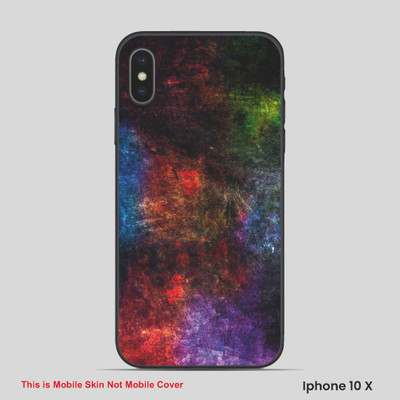 VYBE The Smart Choice iPhone 10X ART Mobile Skin(Multi color SKI D28)