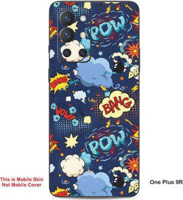 VYBE The Smart Choice One Plus 9R Pow Embossed Mobile Skin(Glacier Blue 21)