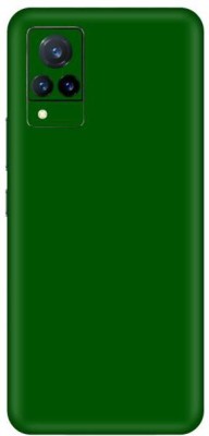 Vcare GadGets Green Glossy vivo V21 5G Mobile Skin(Green Glossy)