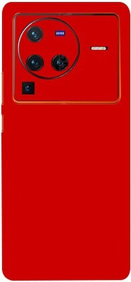 TJ CREATION Red Matte For VIVO X80 PRO Back Skin Guard, VIVO X 80 PRO Mobile Skin(Red Matte Skin With High Matte Finish.)