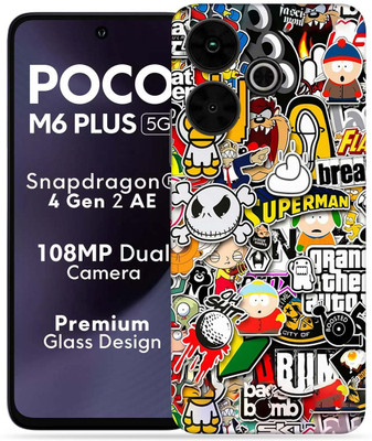 OggyBaba OggyBaba Poco M6 Plus 5g Mobile Skin(Sticker-Bombing)