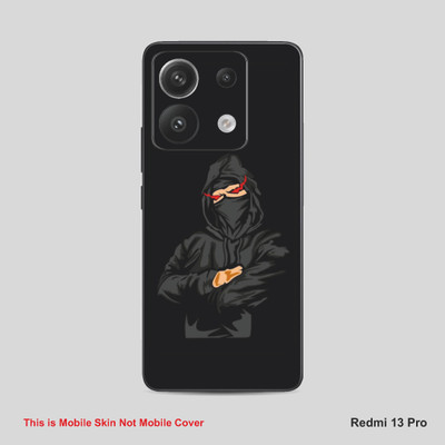 VYBE The Smart Choice Redmi 13 Horror Mobile Skin Mobile Skin(Dune Black A18)