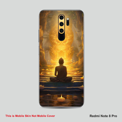 VYBE The Smart Choice Redmi Note 8 Pro Gautam Buddha Embossed Mobile Skin(Multicolora008)