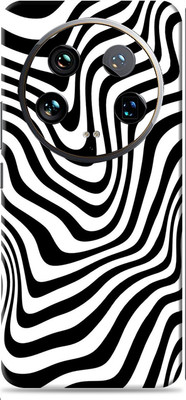 SkinoMania Xiaomi 14 Ultra 5G Premium Vinyl Mobile Skin (Multicolor) Mobile Skin(Waves Black AND White)