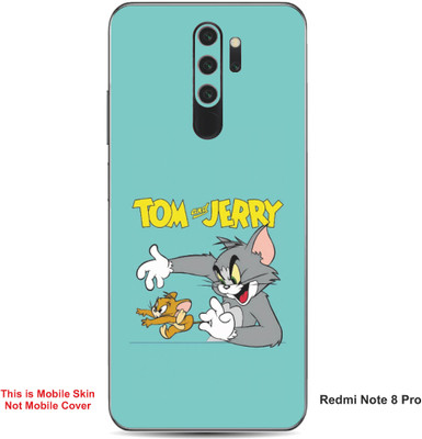 VYBE The Smart Choice Redmi Note 8 Pro Tom & Jerry Embossed Mobile Skin(Lights Blue A1)