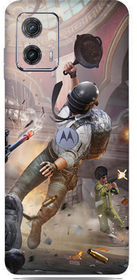 SkinoMania Motorola Moto G73 5G Mobile Skin(Pub-G-Pan-Fight Multicolor Mobile Skin)