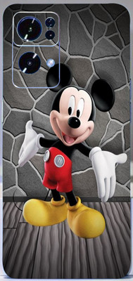 BUGGU Oppo Reno 7 Pro 5G Mobile Skin(Ultra Super Mickey Mouse Skin With High Matte Finish.)