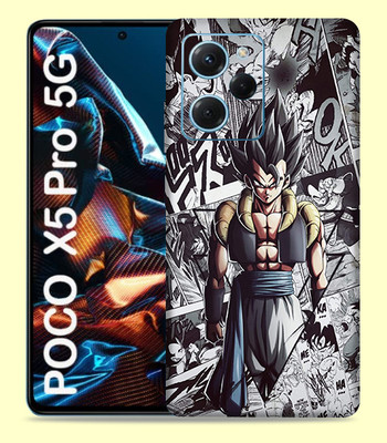 WeCre8 Skin's Xiaomi Poco X5 Pro 5G Mobile Skin(Comic Gogeta Multicolor Black Mobile Skin)