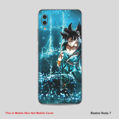 VYBE The Smart Choice Redmi Note 7 Goku Mobile Skin Mobile Skin(Dark Slate Blue A22)