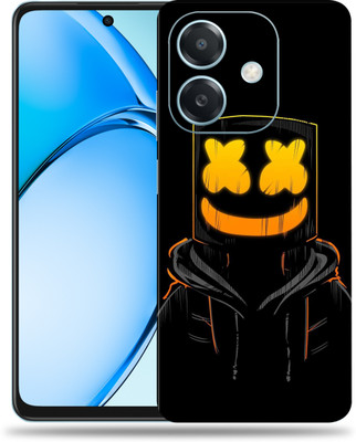 SkinoMania OPPO A3x 5G Premium Vinyl Mobile Skin (Multicolor) Mobile Skin(Black Marshmello)