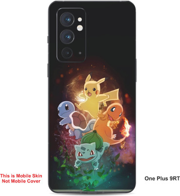 VYBE The Smart Choice One Plus 9RT Pokemon Embossed Mobile Skin(Café Noir 22)