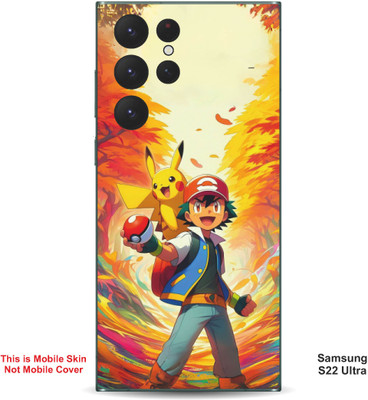 VYBE The Smart Choice Samsung S22 Ultra Pokemon Embossed Mobile Skin(Oasis 9)