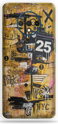 TJ CREATION OnePlus 7T, oneplus 7t Mobile Skin(Ultra Super Multicolor Graffiti Skin With High Matte Finish.)