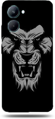 BugguSkin Realme C33 Mobile Skin(Ultra Super Black Lion Skin With High Matte Finish.)