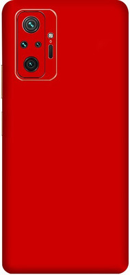 BUGGU Redmi Note 10 Pro Max Mobile Skin(Ultra Super Red Matte Skin With High Matte Finish.)