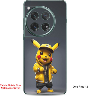 VYBE The Smart Choice One Plus 12 Pokemon Embossed Mobile Skin(Banana Yellow 28)