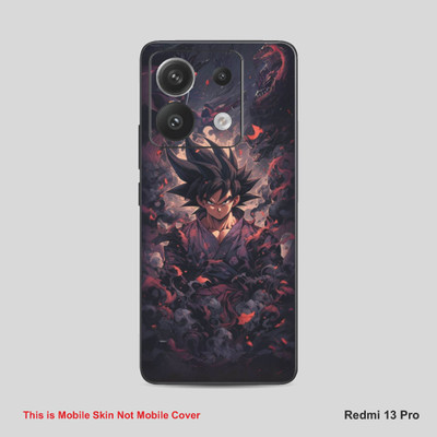 VYBE The Smart Choice Redmi 13 Goku Mobile Skin Mobile Skin(Vampire Grey A18)