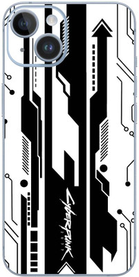 FCS iPhone 14 Plus Printed Back skin Mobile Skin(Cyber Punk White Skin)